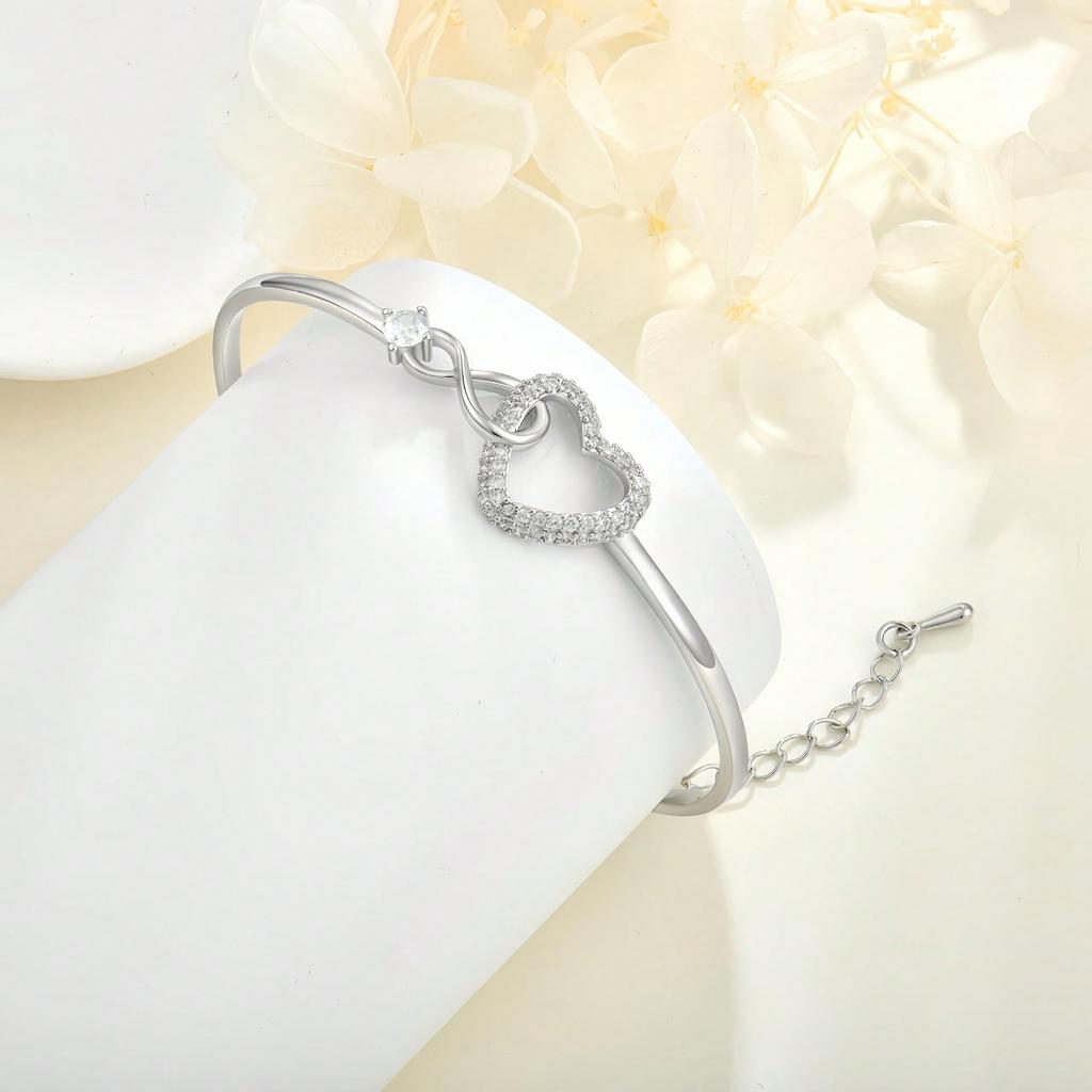 Women Bangles Hollow Love Bracelet Niche Fashion Bracelet Personality Temperament Jewelry Women