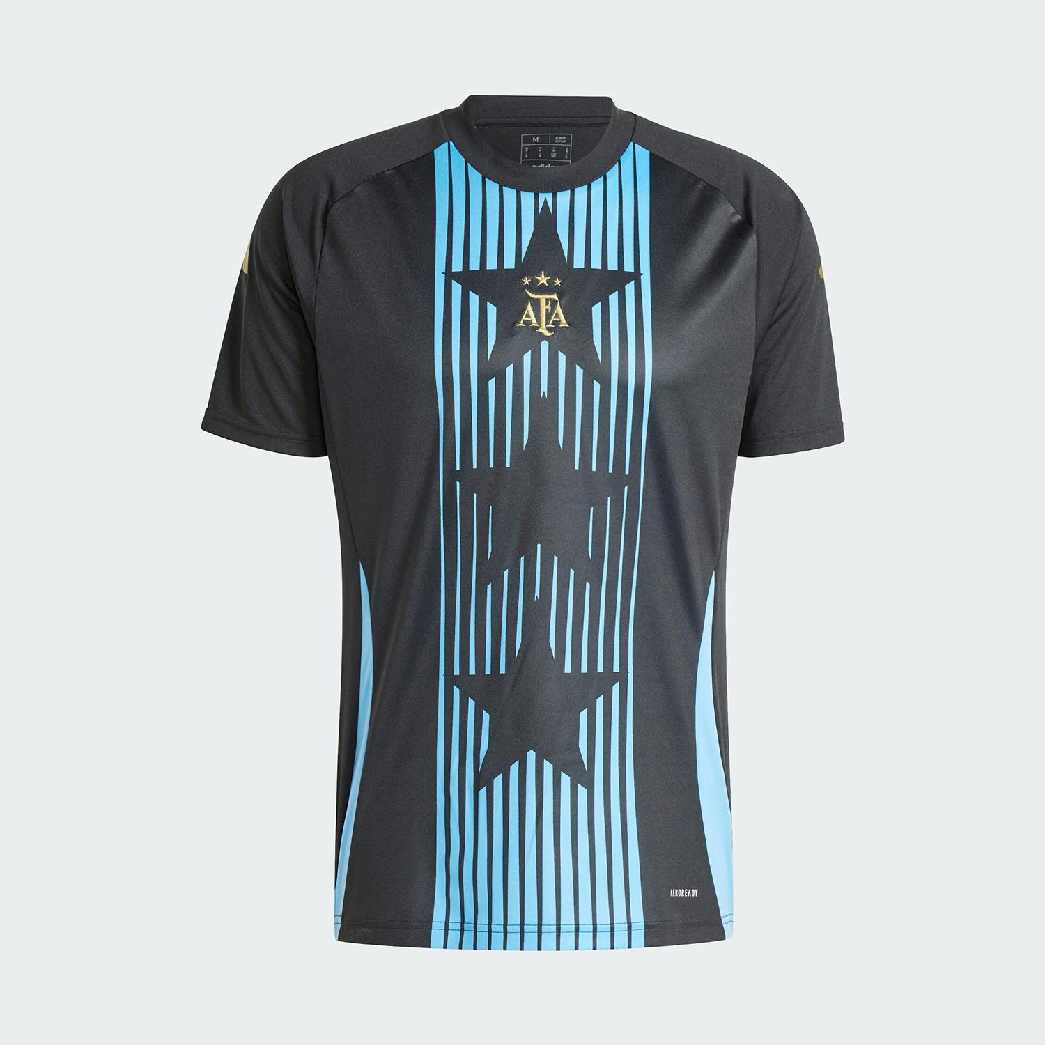 Adidas Official Authentic Argentina Men s Football Training Short Sleeve Jersey 180 100A L