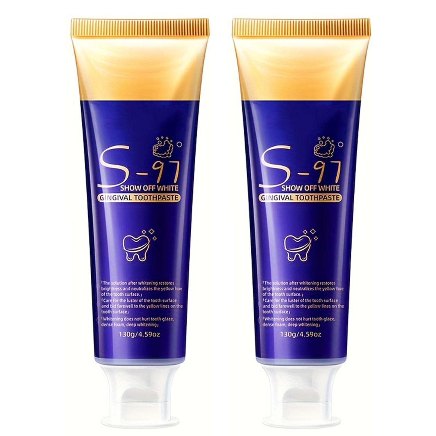 

Зубная паста Deep Clean & Fresh Breath, 4,59 унций - Аромат фиолетовой черники, отбеливание и удаление пятен, здоровье десен, уход за полостью рта для взрослых и детей 2 pcs