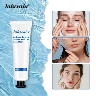 60g Kollagen Peel-Off Gesichtsmaske Porenverkleinernd Mitesserentfernung Ölkontrolle Hautverjüngung Feuchtigkeitsspendend Aufhellend Hautpflege