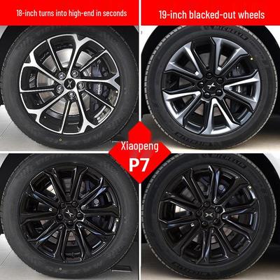 XPeng P7 Hubcap 19-inch Wheel Cover - Corrosion Protection & Black Finish Accessory