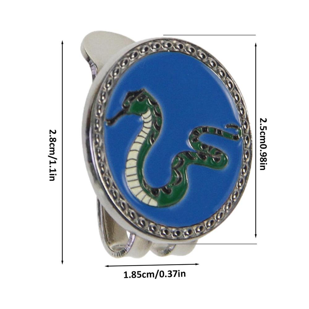 New Golf Ball Mark+Golf Hat Clip Zodiacs Design Magnetic Alloy Marker Golf Accessories Rat Ox Tiger Rabbit Dragon Snake Horse