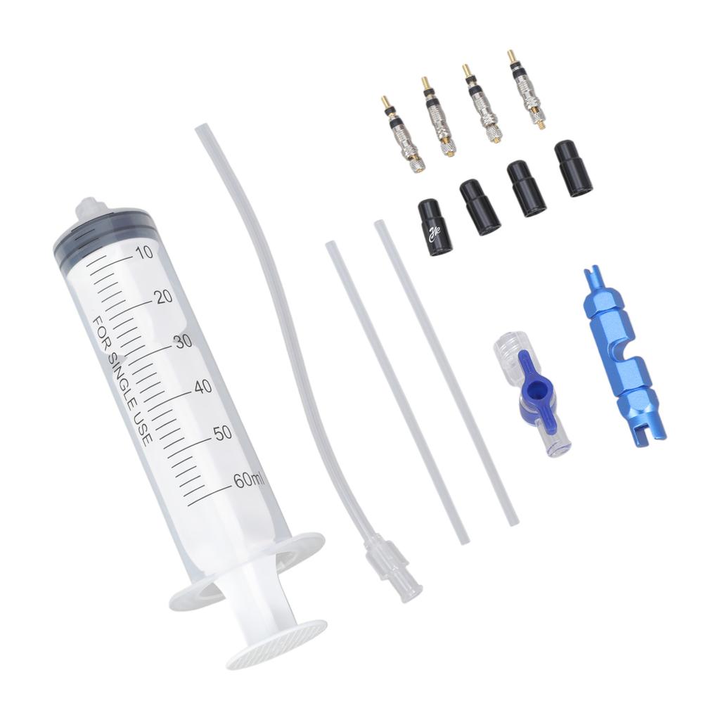 Road Bike Tire Repair Kits Mountain Bike Tubeless Tyre Sealant Syringe 60ml Bicycle Tire Fluid Injection Tool Enduring