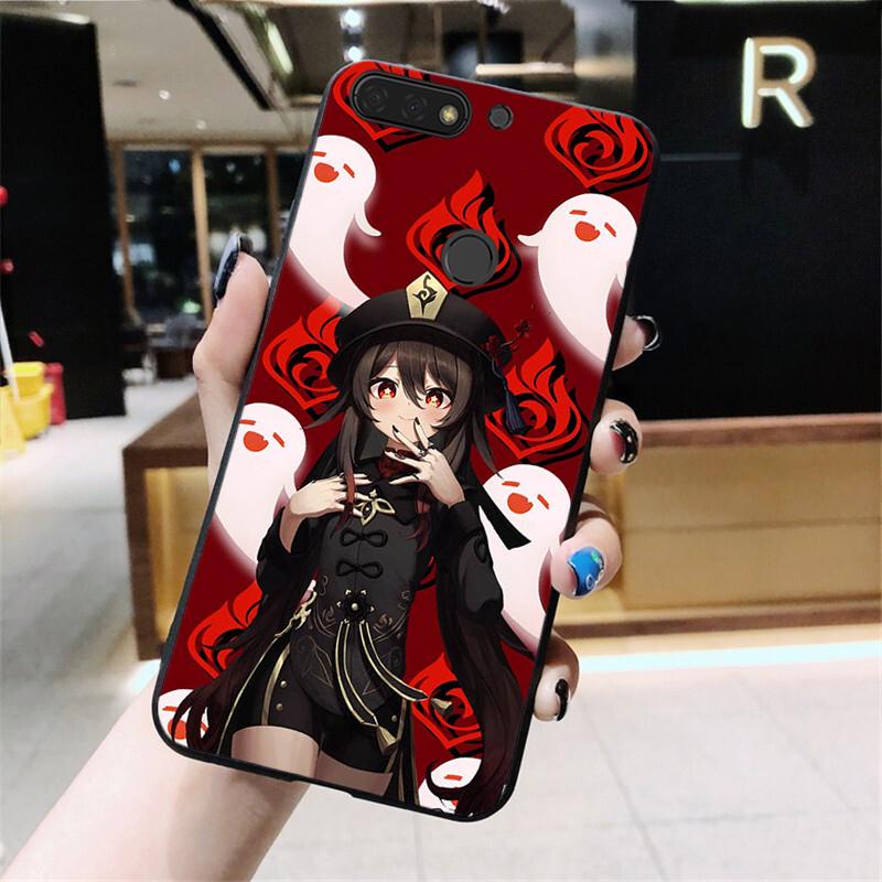 Etui na telefon Genshin Impact Hutao do Huawei Honor 10X Lite 20 7X 7A 7C 8A 8C 8X 9X 9A 9S 7S 10i 20i 20S 20lite
