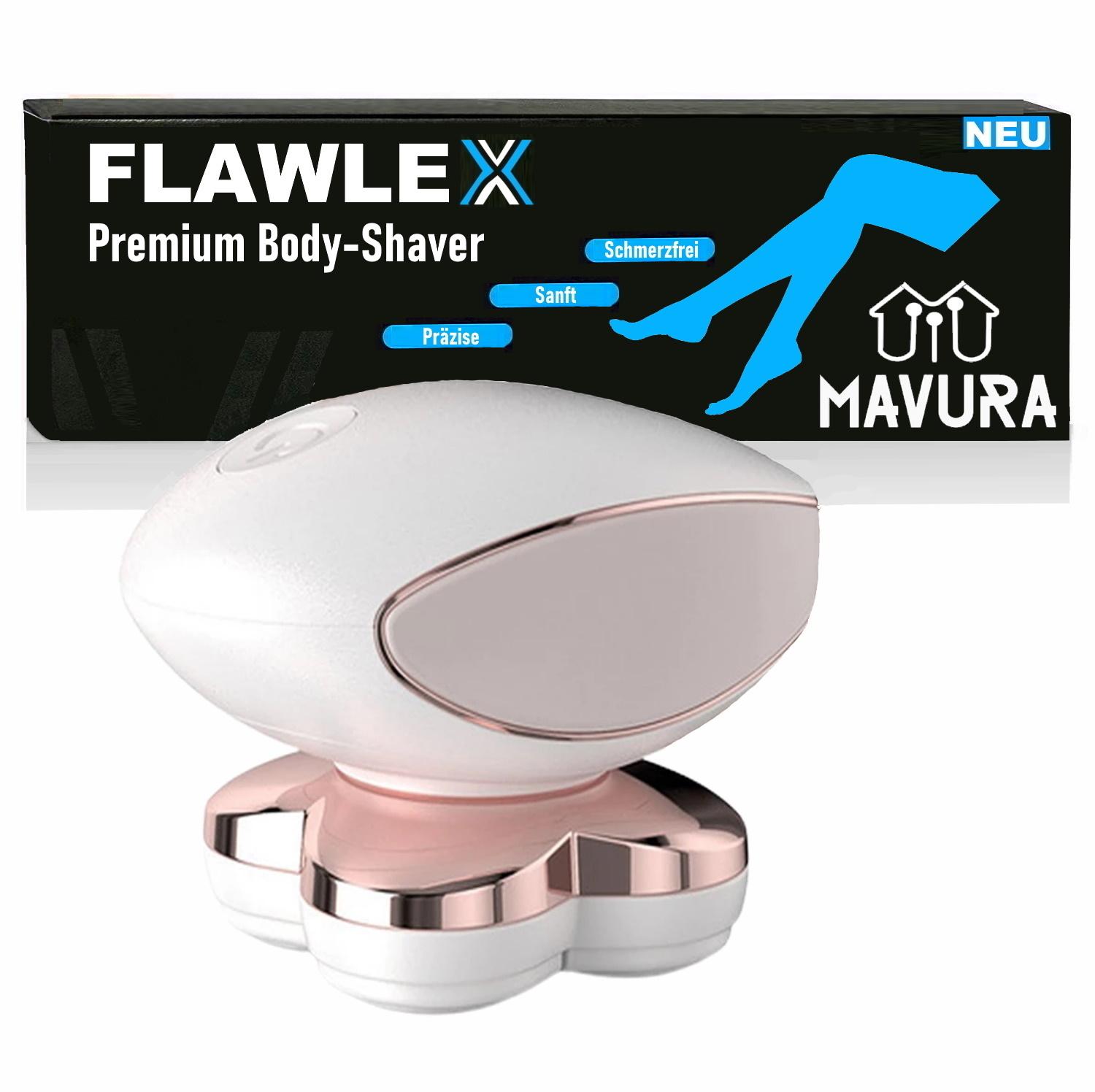 

FLAWLEX Епілятор для видалення волосся для тіла, обличчя, ніг, рук, бритва Flawless Body