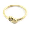 White Gold 'Love' Gold Plated Ring