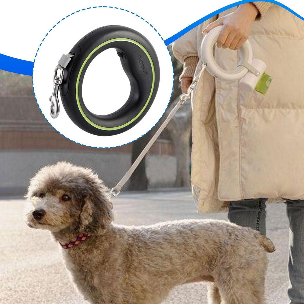 Practical Retractable Dog Leash, Wearable Traction Rope, Ergonomic 360° for Medium Small Dogs