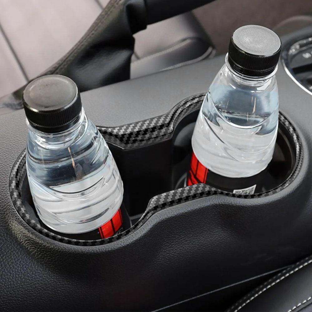 For Ford Mustang 2015 - 2025 Center Console Sticker Water Cup Bottle Frame Cover Trim Decoration Car Interior Accessories