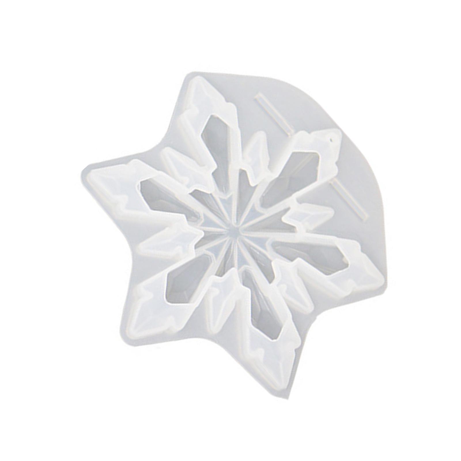 

Форма для елочной игрушки Зеркальная Форма для подвески в виде снежинки Силиконовая форма Подвесные аксессуары Форма для эпоксидной смолы T1