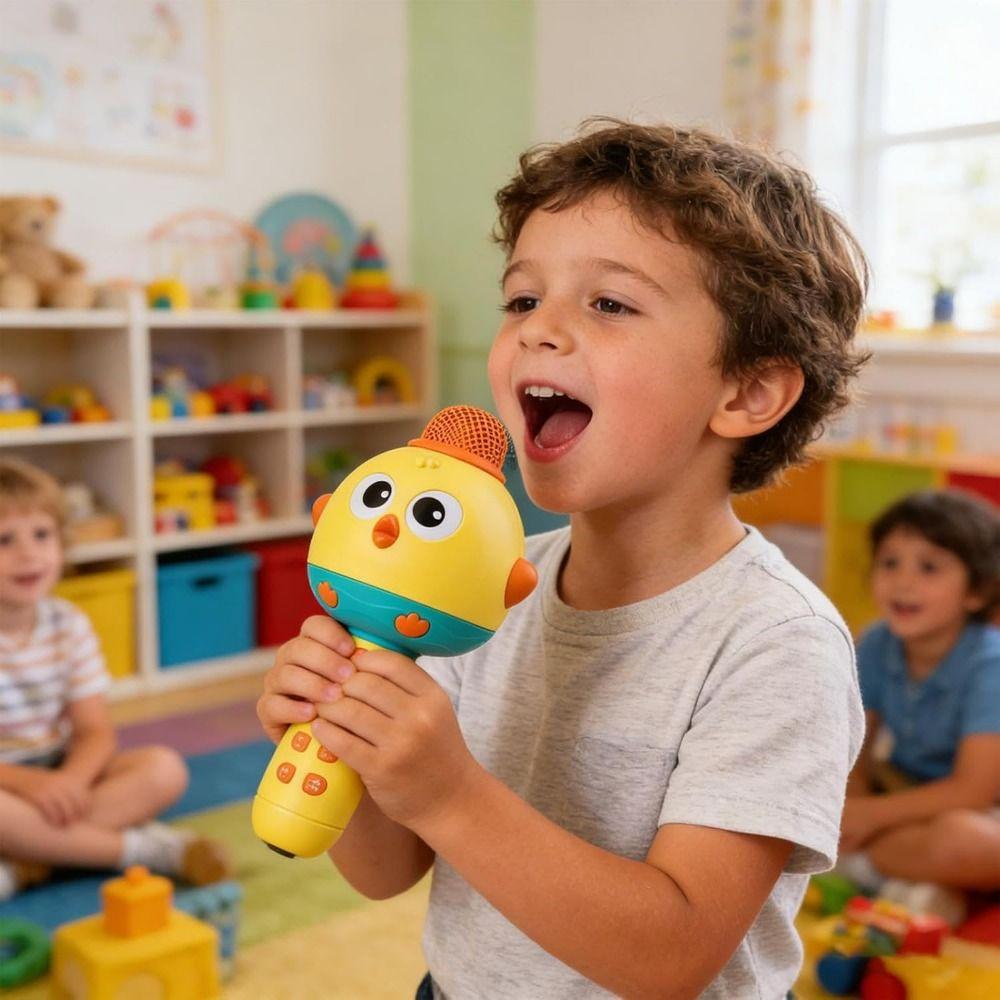 Music Kids Microphone with Speaker Cute Children Singing Machine Karaoke Musical Toys  KTV Player