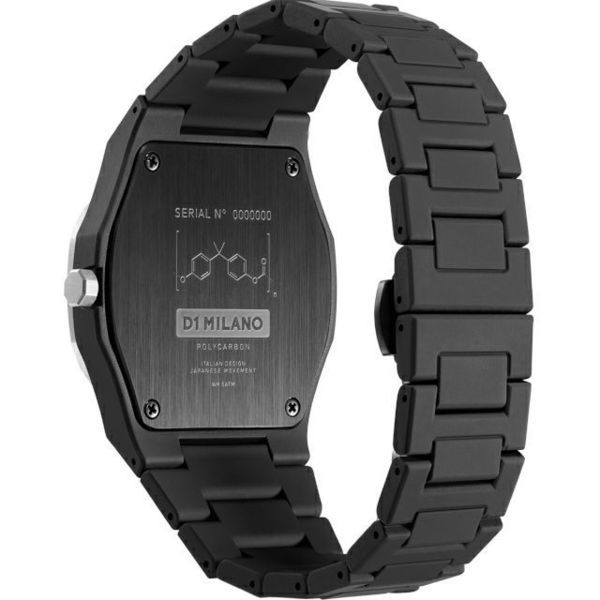 D1 Milano POLYCARBON Quartz 3-Hand PCBJ14 Wrist Watch