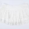 2024 Summer Street Style Low-Waist Lace Patchwork A-Line Mini Skirt for Women