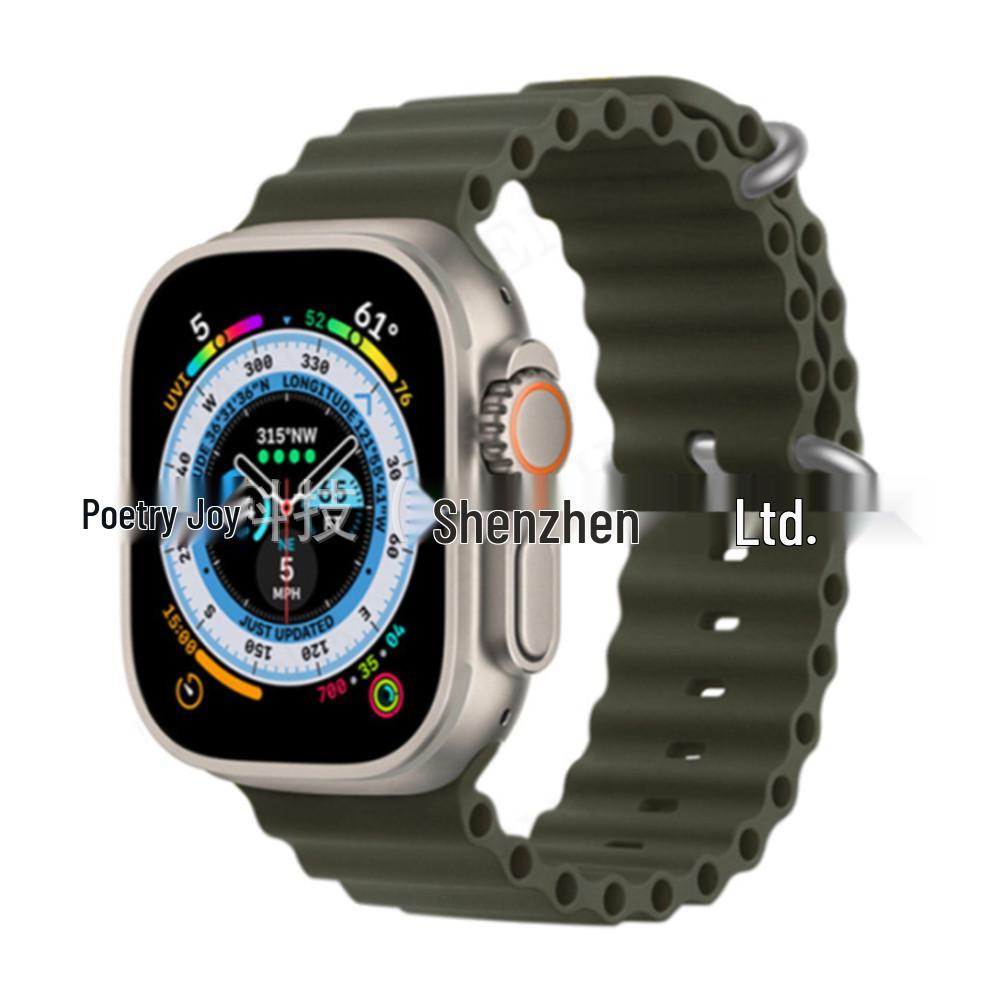 Apple Watch 11 Ultra Silikonarmband mit Doppelschnalle
