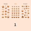 3pcs/pack Cat Head Flat Stickers Animal Stickers Kawaii Cartoon Sticker Cute Handbook DIY Material Decorative Scrapbook Stickers