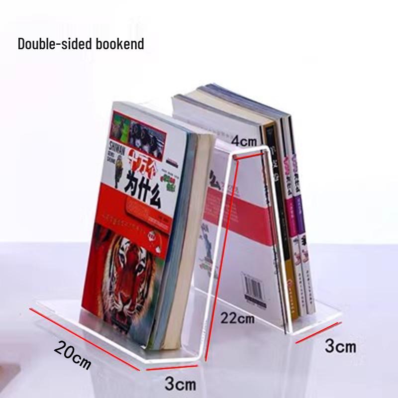 Acrylic Bookends and Stand for Books, Booklets, Records, and Displays