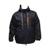 Chaqueta con capucha y cremallera de bloques de color para hombre Ropa de abrigo Negra DZ2908-010