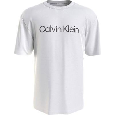 Comfortable Letter Short Sleeve Simple T-Shirt Men Tops White 000NM2501E-O76