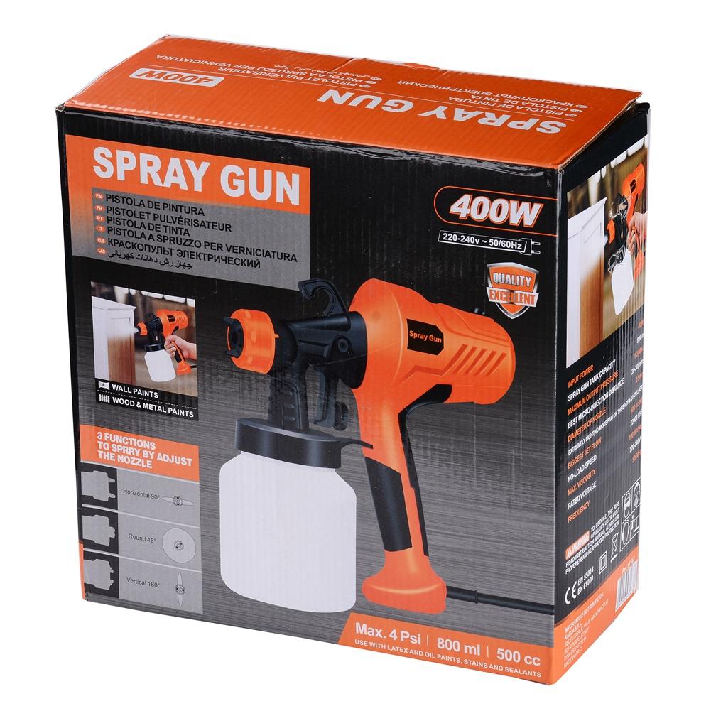 Electric Spray Gun 400W Car Scratches Paint Sprayer 220V 2.5mm Nozzle, 400W Varnish Spraying High Power Painting Paint Sprayer