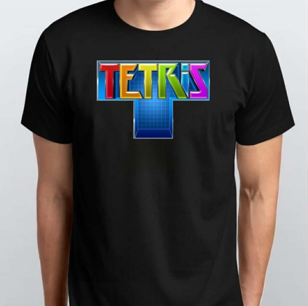 TETRIS Graphic Unisex T-SHIRT S M L XL XXL 3 4 XL Black White L