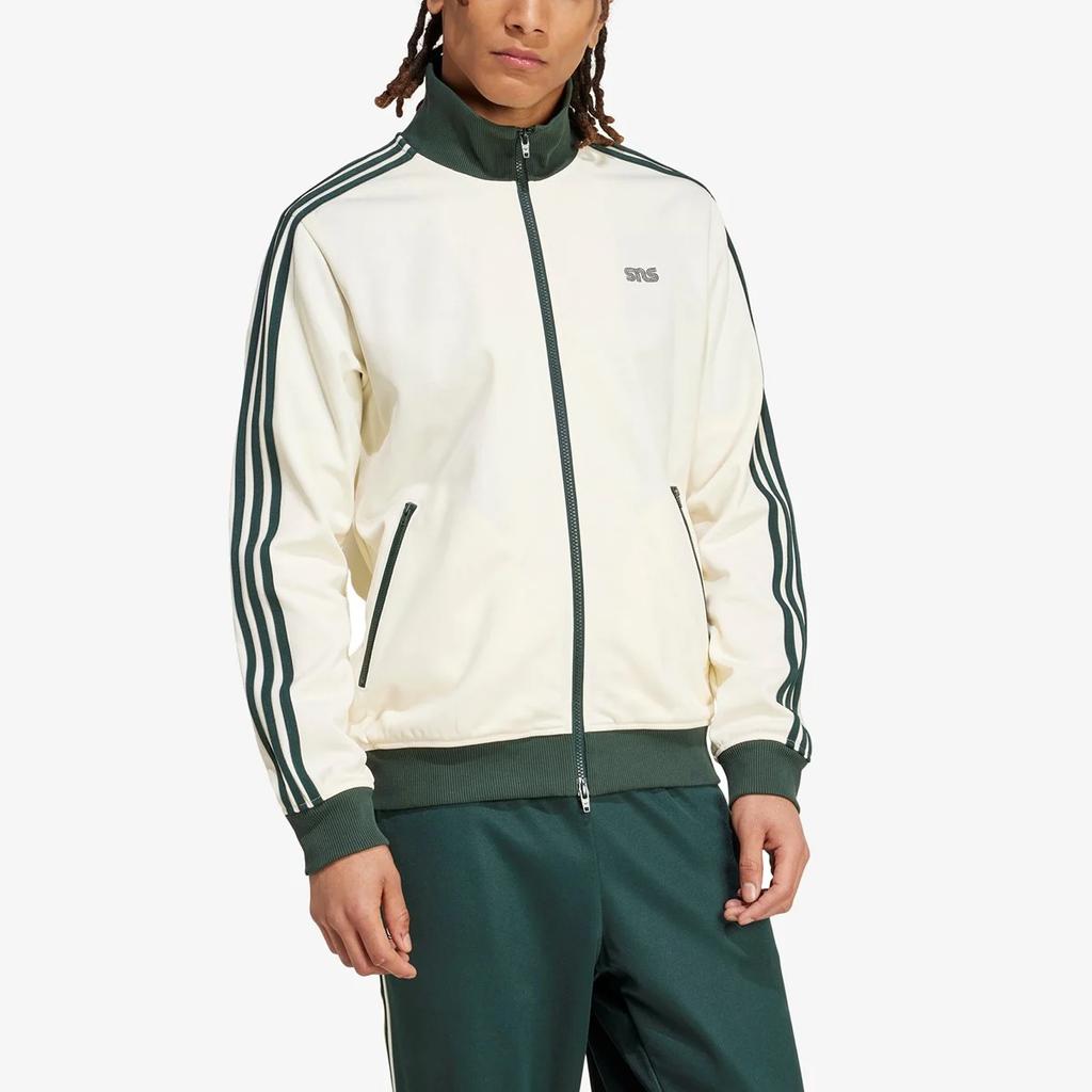 Adidas Originals X SNS Collaboration Track Top Fashion Comfortable Long Sleeve Zip Jacket Men Jacket White IZ3138