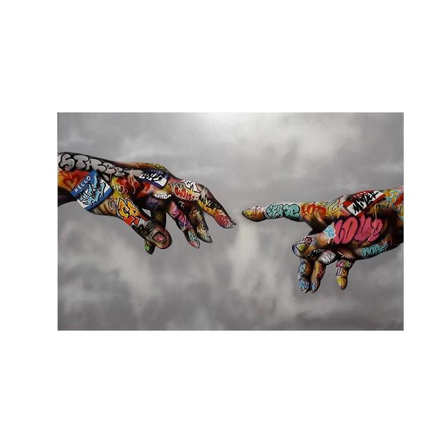 Graffiti art canvas painting street art hand posters and prints on canvas art wall decoration for living room home design No Frame