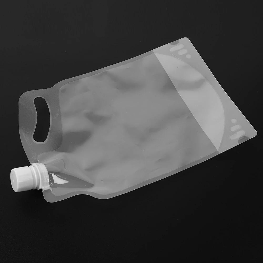 1L/34oz Folding Water Bag Outdoor Camping Hiking Portable Folding Water Storage Lifting Bag Multifunctional Folding Water Bottle