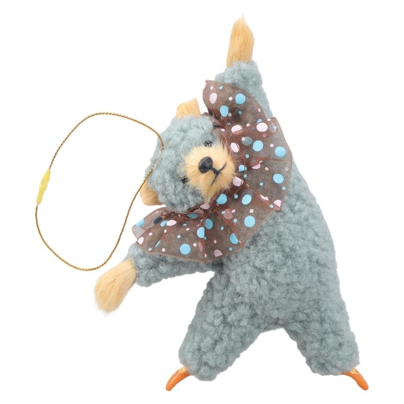 Ballet Bear Pendant Plush Bear Keychain Stuffed Animal Pendant Soft Key Rings