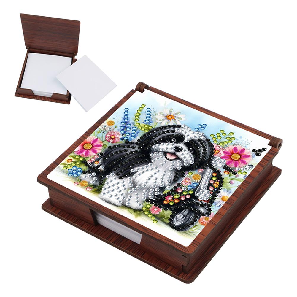 Holz 5D Diamant Malerei Set Notizbox Diamant Kunst Notizblock Box für Heim Büro Schulbedarf Weihnachtsgeschenke