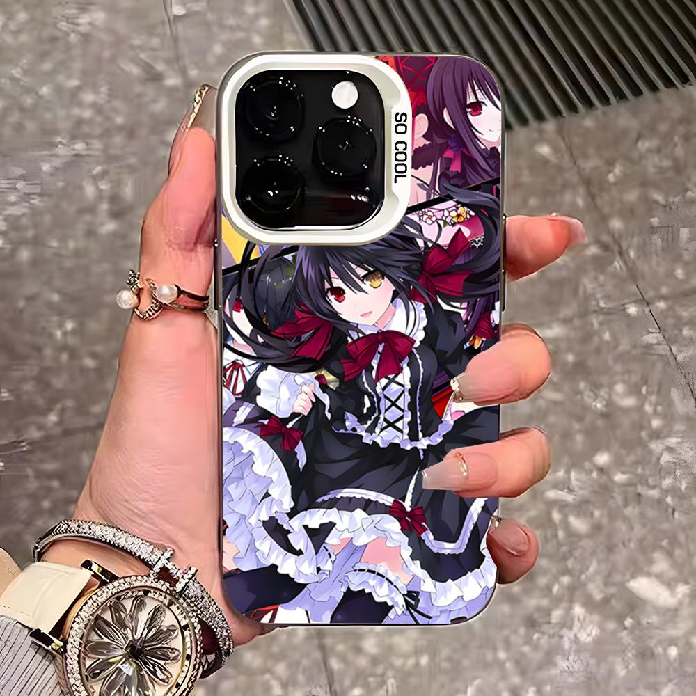 Anime Date A Live Tokisaki Kurumi Cute Phone Case For IPhone 17 Pro Max 16 15 14 13 11 12 Mini Xs Xr 8 Plus Se Color Silver Cove