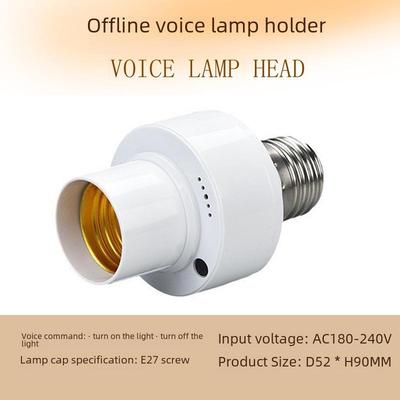 Voice-Activated Sensor Lamp Holder with On/Off Switch