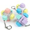 Neues Sechs-Tasten-Tastatur Fidget Spielzeug Clicker-Tastatur Fidget Schlüsselanhänger Knopf Fidget Geschenke für Erwachsene zur Stressbewältigung Schlüsselanhänger