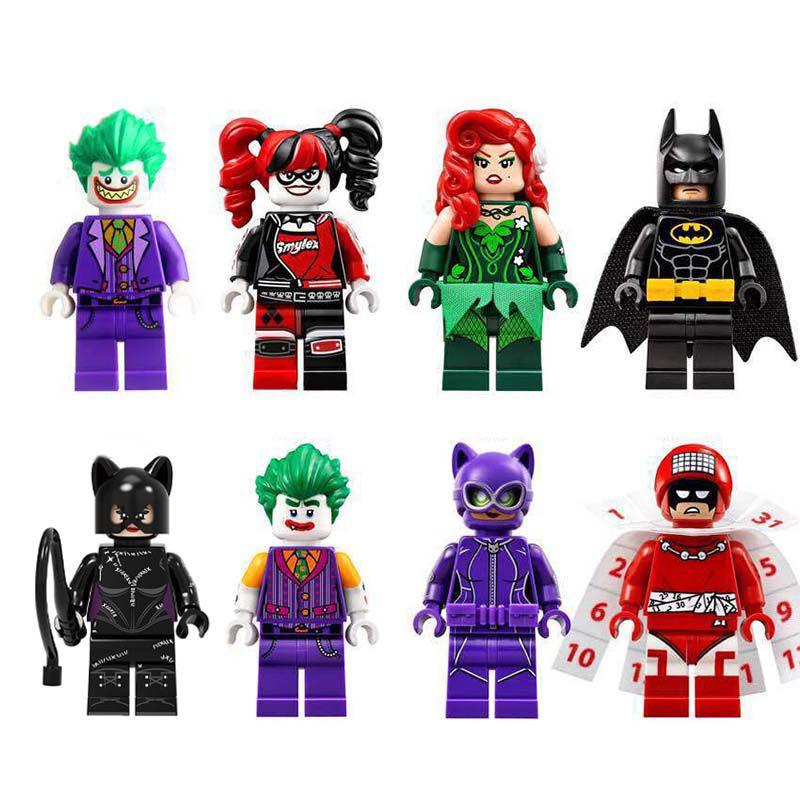 Batman Building Joker Blocks Minifigure Bricks Action Figures Educational Toys