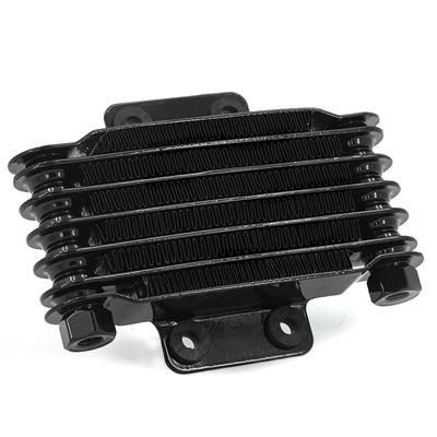 Black&Silver Universal 6 Rows Motorcycle Oil Cooler High Quality Engines Oil Radiator 190MM Motorcycle and Car Accessories