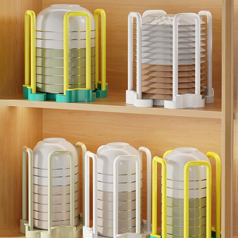 Kitchen Cupboard Household Retractable Bowl Plate Basin Drain Rack Multi-Function Desktop Dish Rice Bowl Storage Rack