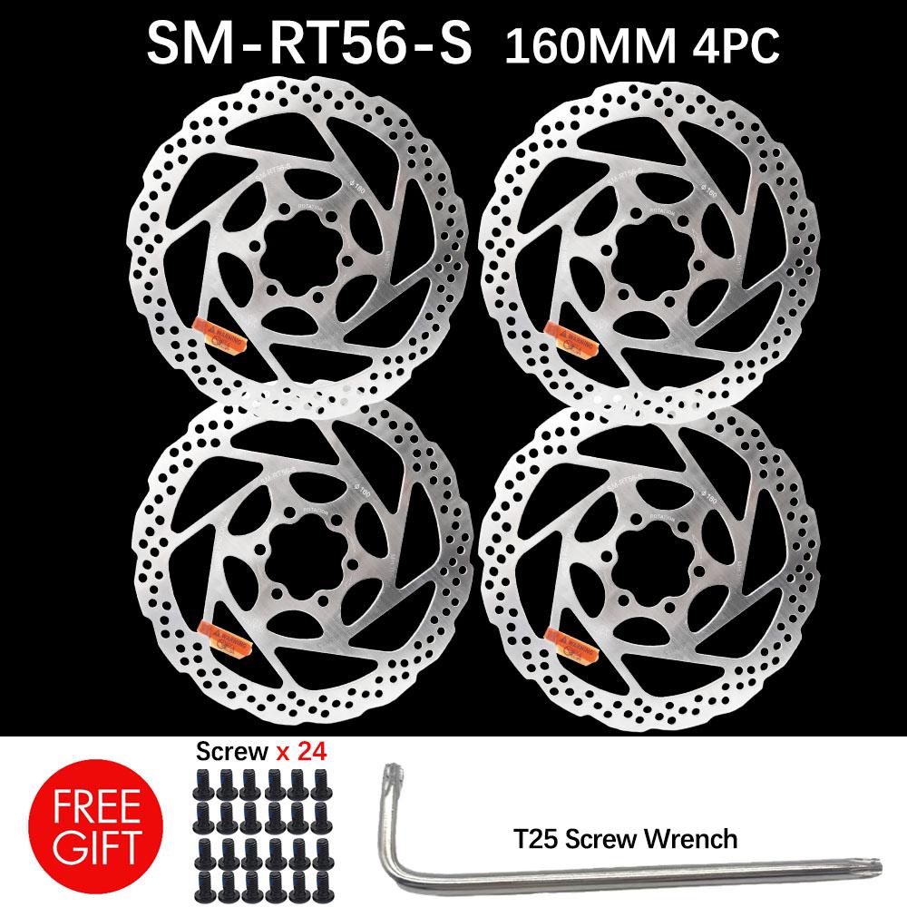 DEORE SM RT56 160MM 180MM 6-bolt brake rotor, suitable for mountain bike disc brake rotor bicycle parts