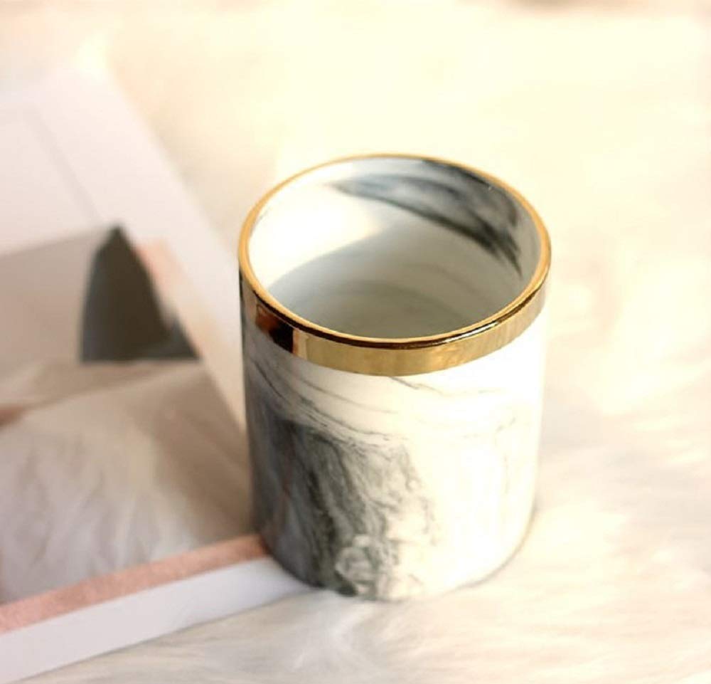 Makeup Brush Case Brush Nail Brush Pen Holder TK.Felly Stand, Marble-Style, Holder, Holder,