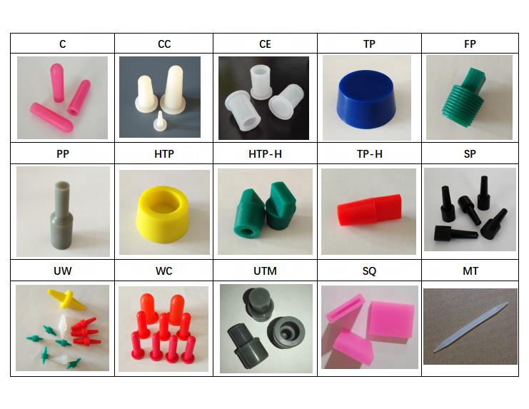 Silicone Rubber Plugs with Handle Silicone Plug Silicone Protection During Powder Coating or Painting