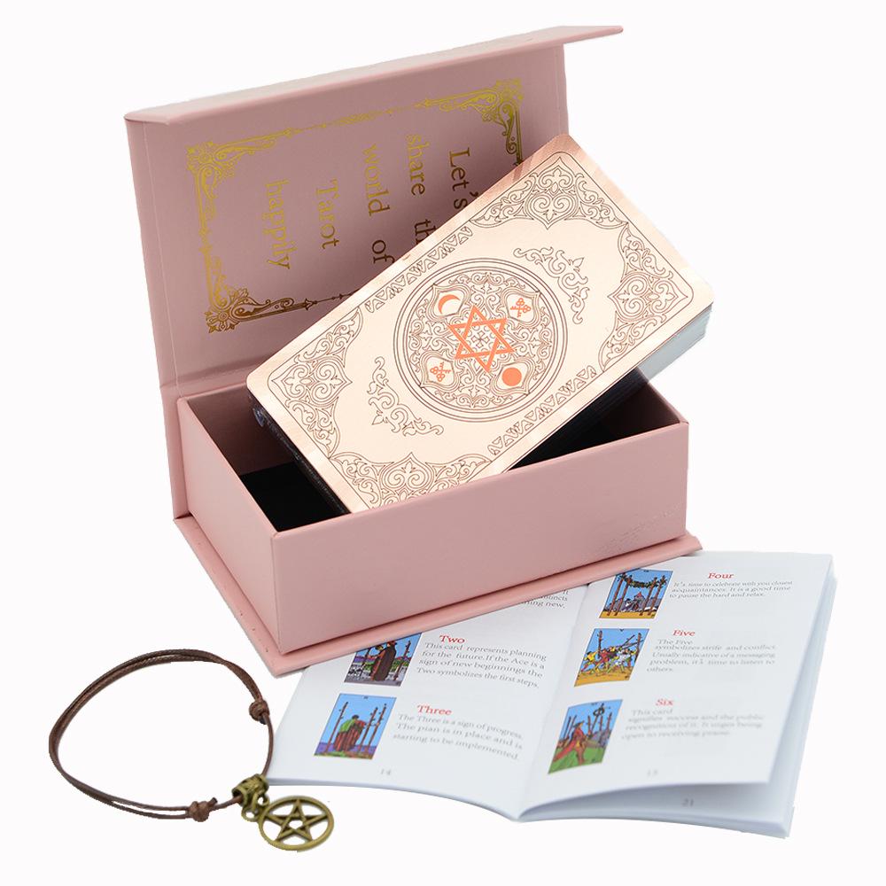 78 Roze Goud Tarotkaarten - Waterdicht Rider-Waite Deck