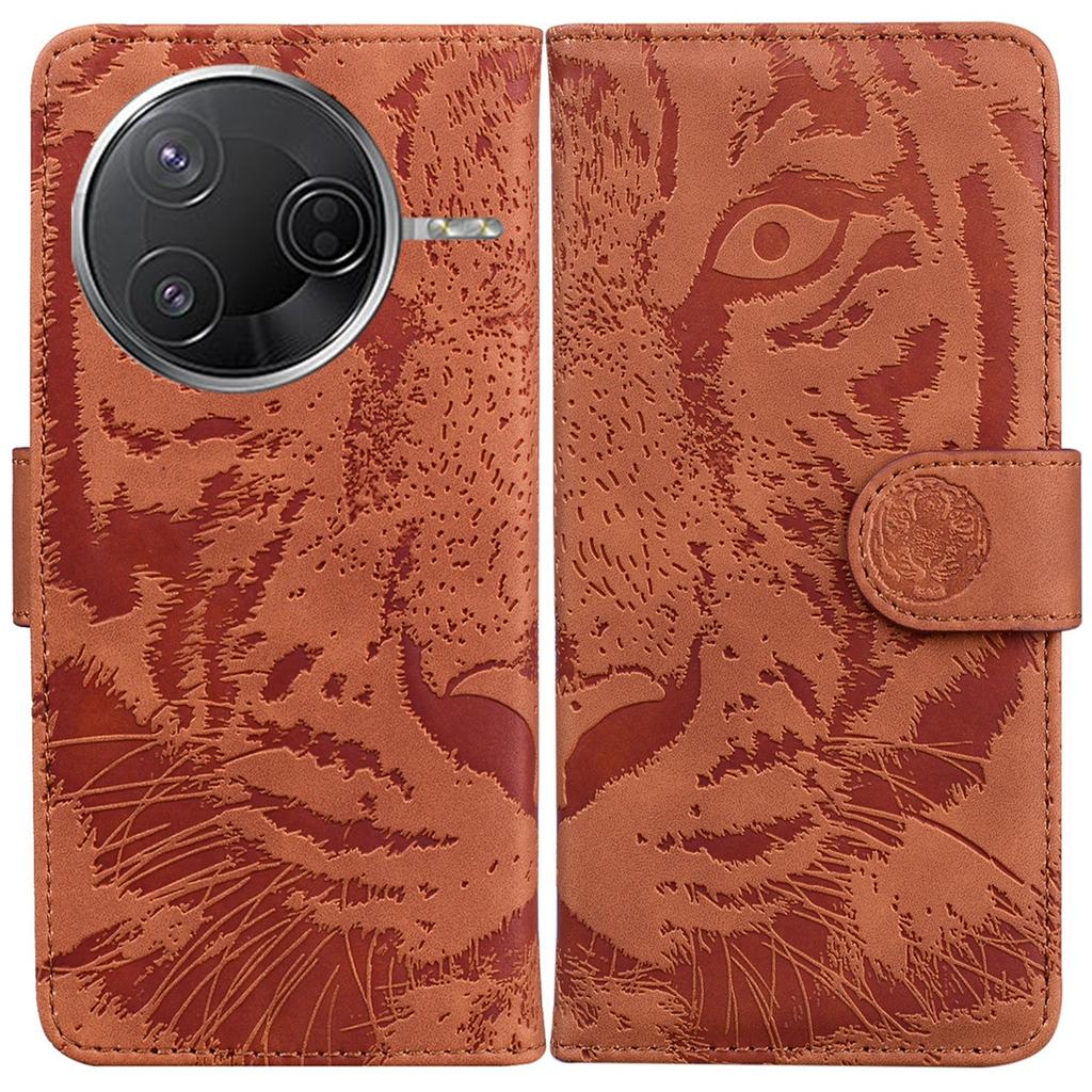 For Xiaomi Poco F7 Pro 5G/F7 Ultra 5G/Redmi K80 Pro 5G/K80 5G Case Tiger Imprint Leather Wallet Phone Cover