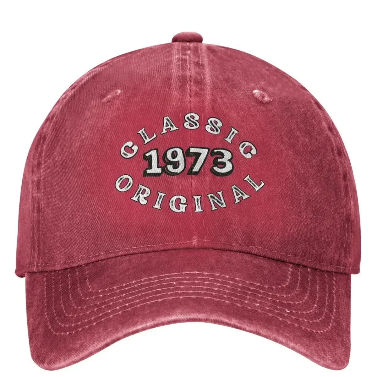 

Original Classic 1973 Baseball Cap Vintage Running Hippie y2k Funny Trucker Dad Hat Couple Women Fashion Sunscreen Baseball Caps One Size