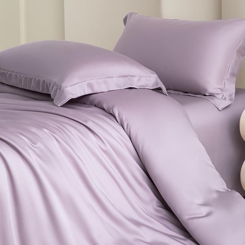 Summer Cooling Tencel Lyocell Ice Silk Bedding Set (4-Piece)