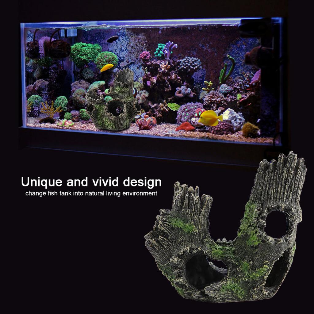 Aquarium Driftwood Decoration Artificial Resin Tree Trunk for Fish Tank Ornaments