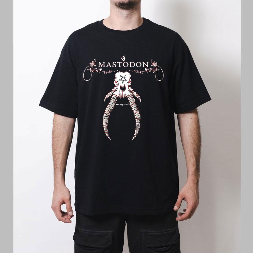 

Retro Heavy Metal Band Mastodons Printed Tshirt Man Woman Fashion Casual Oneck Outdoors Cotton T Shirts Gothic Ropa Hombre S