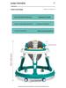 Multifunctional Baby Walker: Anti-Rollover, Anti-O-Leg, Sit-and-Push Learning Trolley