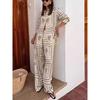 Long Sleeve Shirt Printed Pants Set Long Sleeve Shirts Print Trousers Set