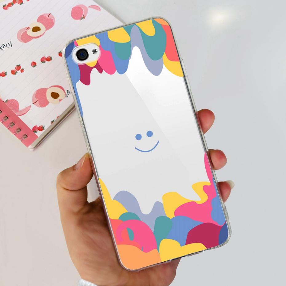 Custodia Per iPhone 4 4s Carino Gatto Dinosauro Modello Cover Posteriore Per iPhone4 iPhone4s Morbido Silicone Trasparente TPU Custodie per Telefono