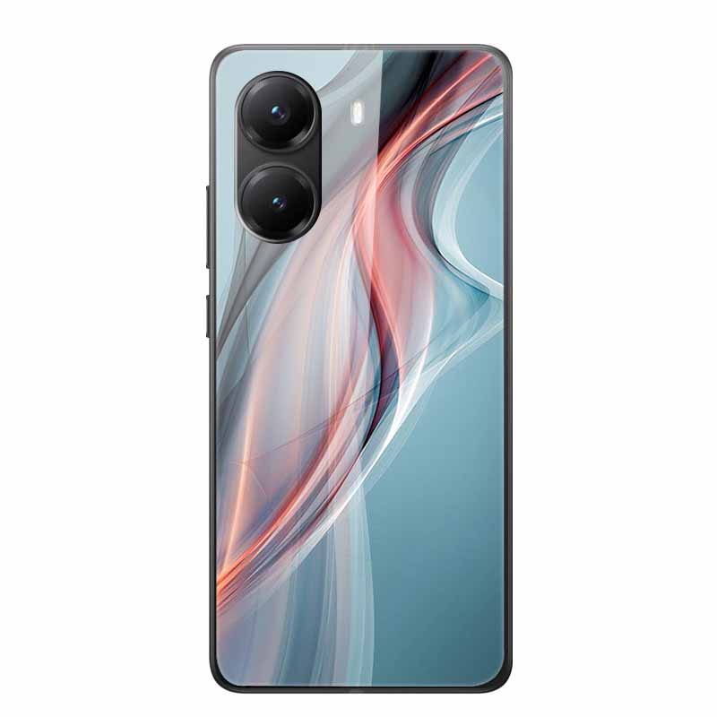 Tempered Glass Case For Xiaomi Poco X7 Pro Case Hard Glass Back Cover Soft TPU Bumper For Redmi Turbo 4 Phone Case X7Pro Turbo4