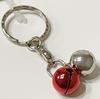 For Attaching Keys and Small Rotating Tin Bell Made In Prevents Random Total Length [Shiroite] Perfect Items! Keychain, Japan, Brass, Loss, Charm,