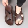 Men's Slippers Summer New Non-slip Soft-soled Breathable One-word Beach Shoes Trendy Versatile Outer Sandals Men