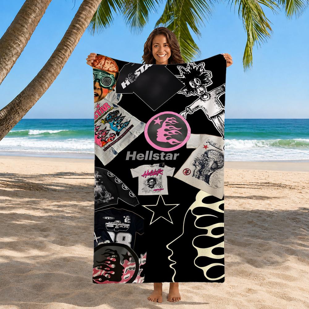 Brand Hellstar Towel Beach Towel Quick Dry Sand Free Bath Towel for Summer Pool Travel Vacation